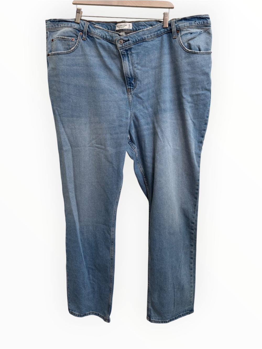 Abercrombie & Fitch Curve Love The 90s Slim Straight Ultra High Rise Jeans 24R